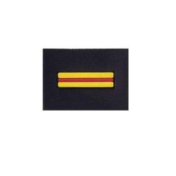 Mini grade Police et Gendarmerie GK Pro 22 &times; 16 mm auto-agrippant ou adh&eacute;sif Noir Brigadier