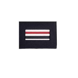 Mini grade Police et Gendarmerie GK Pro 22 &times; 16 mm auto-agrippant ou adh&eacute;sif Noir Brigadier Major