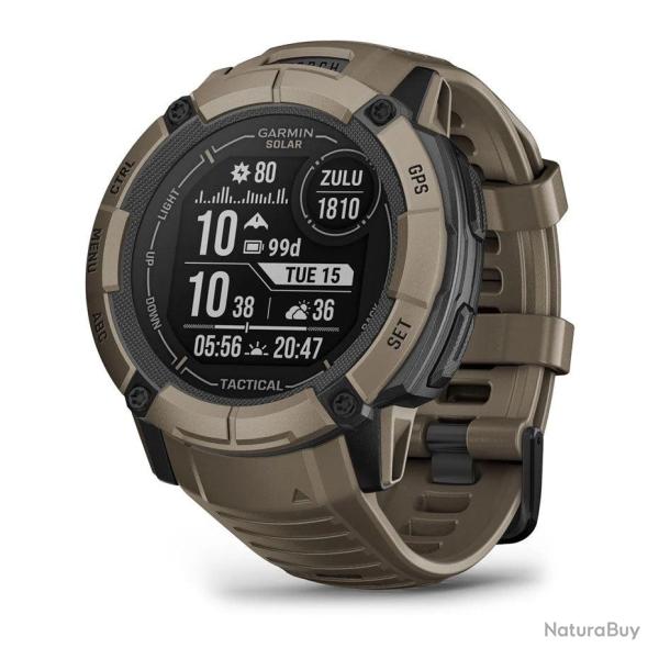 Montre Garmin Instinct 2X Solar Tactical Coyote