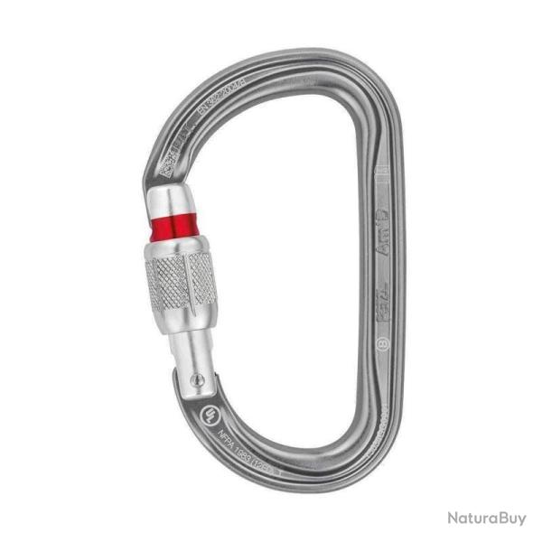 Mousqueton d'escalade Petzl AMD Screw Lock Gris