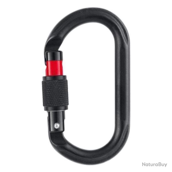 Mousqueton d'escalade Petzl OK Screw-Lock Noir