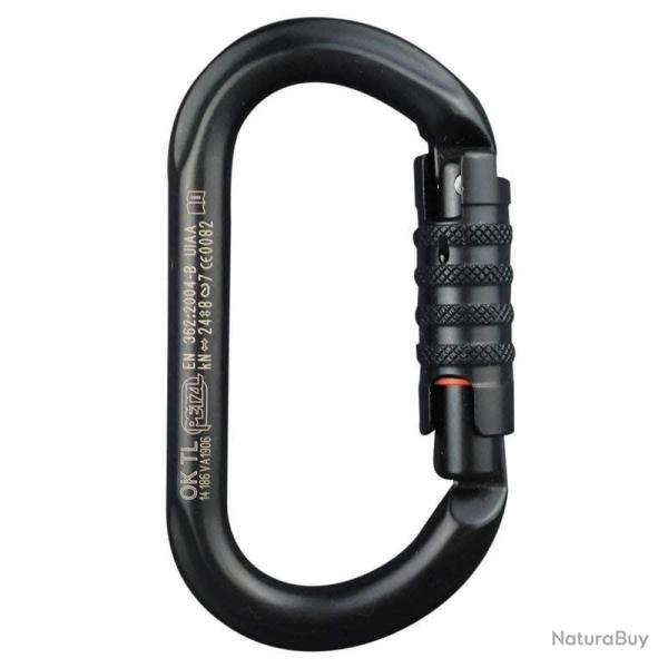 Mousqueton d'escalade Petzl OK Triact Lock Noir