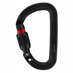 Mousqueton d'escalade Petzl SM'D Screw Lock Noir