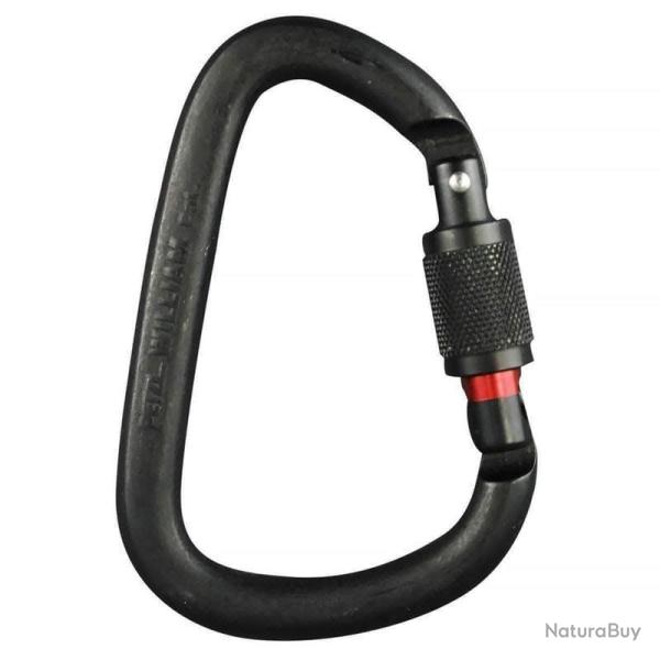 Mousqueton d'escalade Petzl William Screw Lock Noir