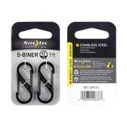 Mousqueton Nite Ize S-Biner M&eacute;tal Noir T1