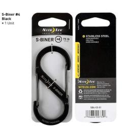 Mousqueton Nite Ize S-Biner M&eacute;tal Noir T4