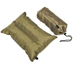 Oreiller auto-gonflant Mil-Tec 38 &times; 22 &times; 8,5 cm 243 g polyester enduit PVC mousse polyur&eacute;thane Vert 