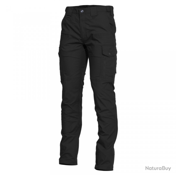 Pantalon tactique Pentagon Ranger 2.0 en toile extensible 65/35 genouill�res int�gr�es 10 poches Noi
