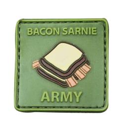 Patch Bacon Sarnie Army Vert