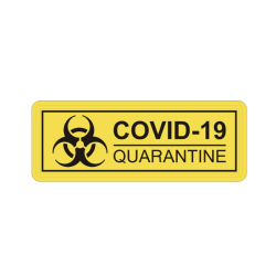 Patch COVID-19 Quarantine Jaune