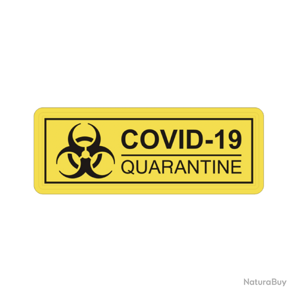 Patch COVID-19 Quarantine Jaune