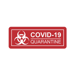 Patch COVID-19 Quarantine Rouge