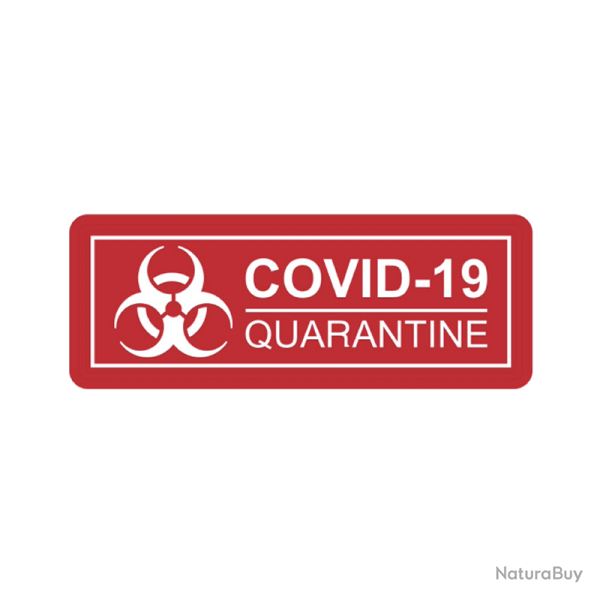 Patch COVID-19 Quarantine Rouge