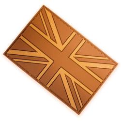 Patch Drapeau Britannique en Gomme Orange