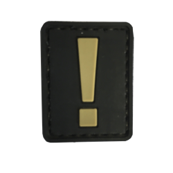 Patch Exclamation Noir