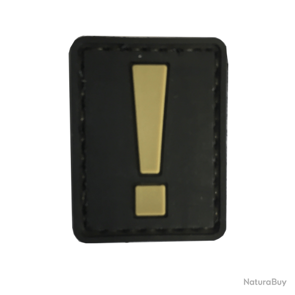 Patch Exclamation Noir