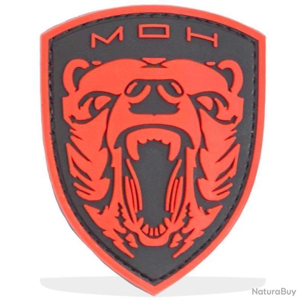 Patch Grizzly Medal of Honor Rouge