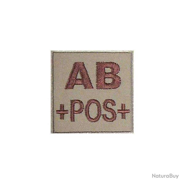 Patch groupe sanguin basse visibilit� PVC Coyote AB +