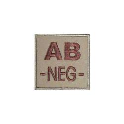 Patch groupe sanguin basse visibilit&eacute; PVC Coyote AB -