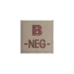 Patch groupe sanguin basse visibilit&eacute; PVC Coyote B -