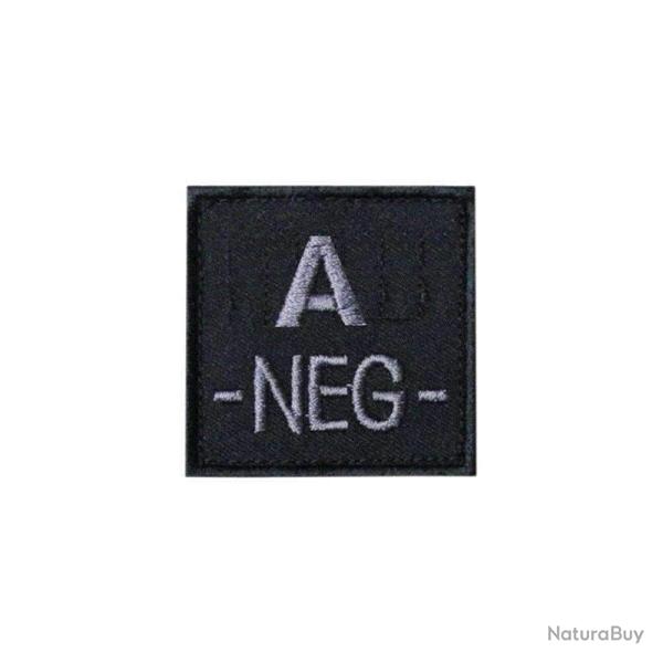 Patch groupe sanguin basse visibilit� Tissu Noir A -