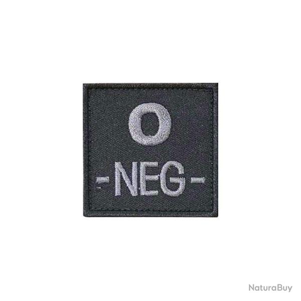 Patch groupe sanguin basse visibilit� Tissu Noir O -