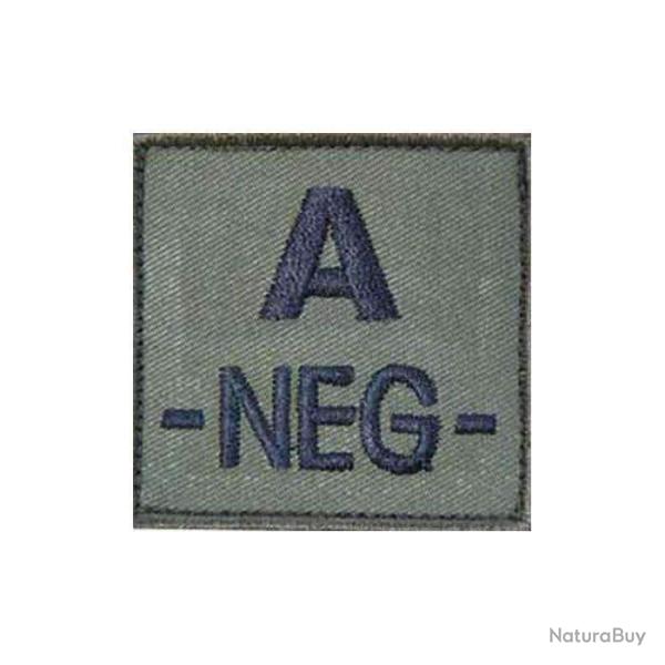 Patch groupe sanguin basse visibilit� Tissu Vert olive A -