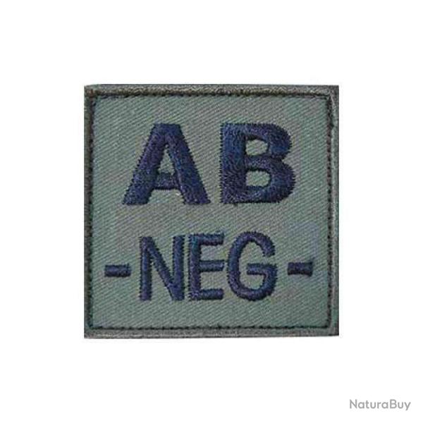 Patch groupe sanguin basse visibilit� Tissu Vert olive AB -