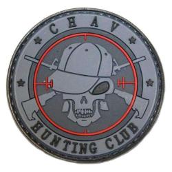 Patch Morale CHAV HUNTING CLUB Noir