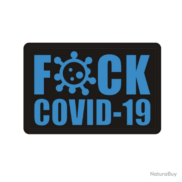 Patch Morale FUCK COVID-19 Bleu