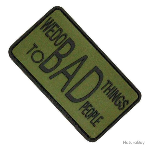 Patch Morale WE DO BAD THINGS Vert