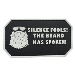 Patch Silence Fools! The Beard Has Spoken Noir