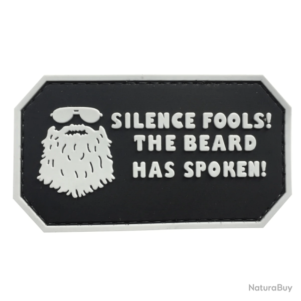Patch Silence Fools! The Beard Has Spoken Noir