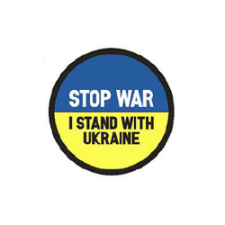 Patch Stop War I Stand with Ukraine Autre