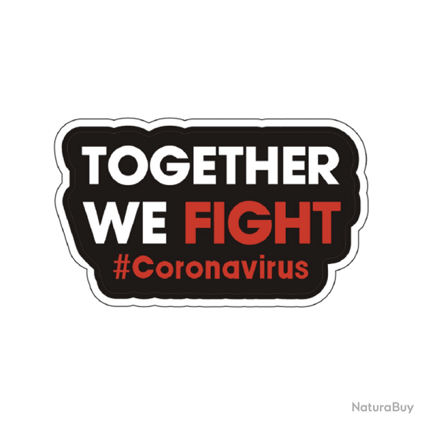 Patch Together We Fight Coronavirus Rouge