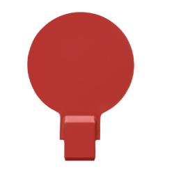 Plaque de cible FAB Defense 200 mm en polym&egrave;re auto-r&eacute;parant sans ricochet pour syst&egrave;mes RTS Rouge