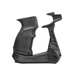 Plateforme bipied FAB Defense AK-Podium &agrave; d&eacute;ploiement rapide par bouton pour AK-47/AKM Noir