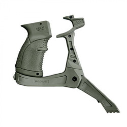 Plateforme bipied FAB Defense AK-Podium &agrave; d&eacute;ploiement rapide par bouton pour AK-47/AKM Vert Olive