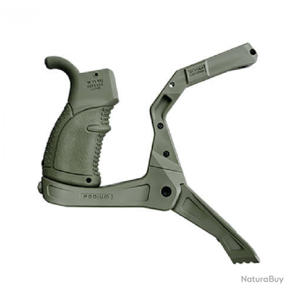 Plateforme bipied FAB Defense AR-Podium � d�ploiement rapide par bouton pour AR15/M4 Vert Olive