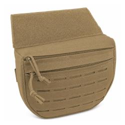 Poche ventrale Hang Down Utility pour gilet porte-plaques Bulldog Tactical Gear Coyote