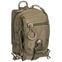 Pochette EDC Mil-Tec Hextac 10&times;10&times;15 cm polyester hexagonal enduit PVC MOLLE Vert olive