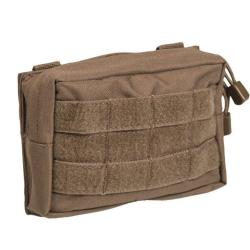Pochette Mil-Tec Belt MOLLE Small polyester Oxford enduit PVC 17 &times; 5 &times; 12 cm avec oeillet de drainag