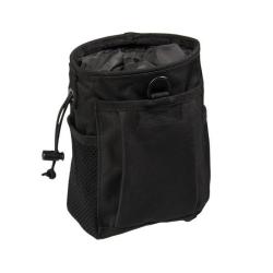 Pochette Mil-Tec Empty Shell MOLLE 14&times;7&times;20,5 cm polyester enduit PVC &agrave; rabat &eacute;lastique Noir