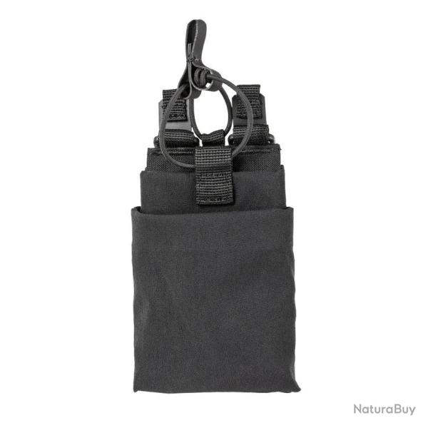 Pochette utilitaire 5.11 Tactical Flex � double rangement et nylon extensible Noir