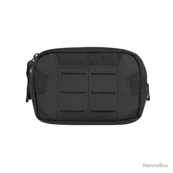 Pochette utilitaire Pentagon Elpis 15�10 en Cordura 500D compatible MOLLE et ceinturon Noir - Taille