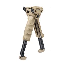 Poign&eacute;e avant rotative et bipied FAB Defense T-POD G2 &agrave; jambes r&eacute;glables 5 longueurs pour rail Picat