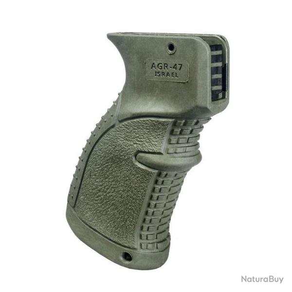 Poign�e pistolet ergonomique pour AK47/74 FAB Defense AGR-47 Rubber Vert olive
