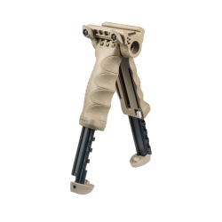 Poign&eacute;e-bipied FAB Defense T-POD G2 QR &agrave; fixation rapide et jambes r&eacute;glables pour rail Picatinny Coy
