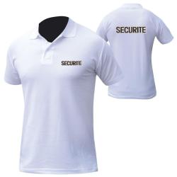 Polo Patrol Equipement Brod&eacute; S&eacute;curit&eacute; MC Blanc - XXL