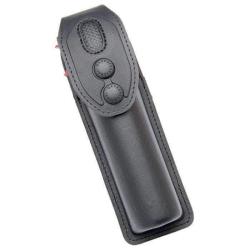 Porte-a&eacute;rosol GK Pro Copland 75 ml &Oslash; 33 mm cuir synth&eacute;tique port bidirectionnel Noir